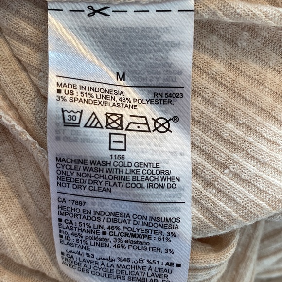 Old Navy Cream-Oatmeal Color Rib Maxi Dress Medium - Picture 7 of 7